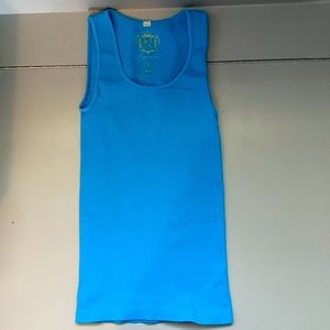 Sugarlips Blue Ribbed Tank. Size S.
